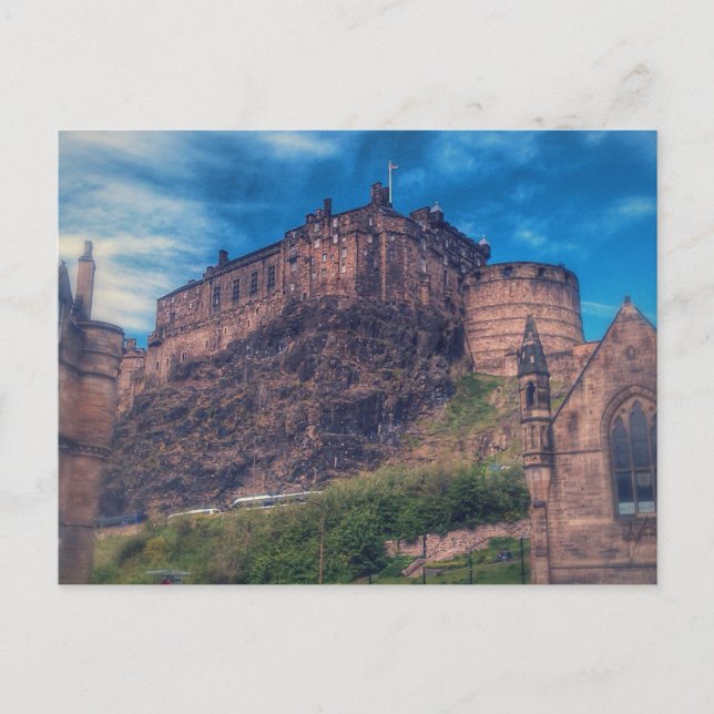Postal Postcard del castillo de Edimburgo (Anverso)