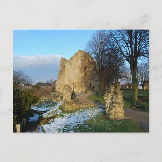 Postal Postcard del castillo de Knaresborough (Anverso)