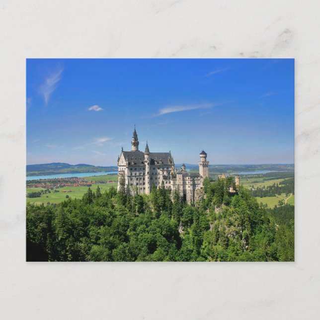 Postal Postcard del castillo de Neuschwanstein (Anverso)