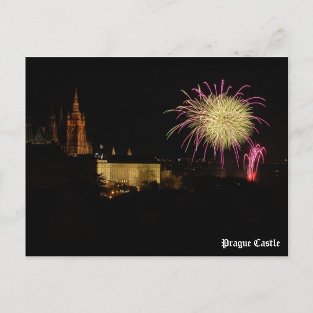 Postal Postcard del castillo de Praga (Anverso)