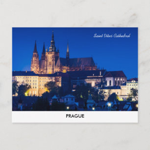 Postal Postcard del castillo de Praga