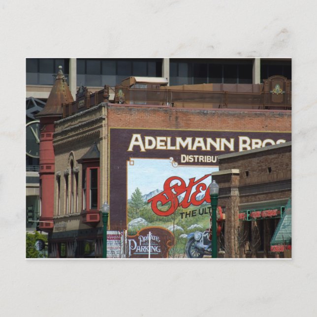 Postal Postcard del centro de Boise (Anverso)