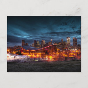 Postal Postcard del centro de Calgary