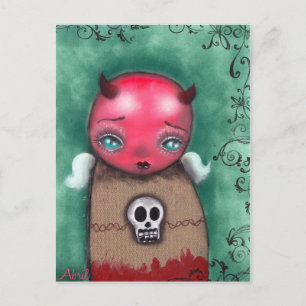 Postal Postcard del Chica del diablo