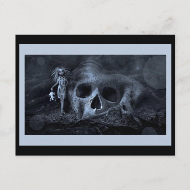 Postal Postcard del Chica fantasma (Anverso)