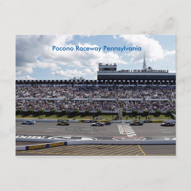 Postal Postcard del circuito de carreras de Pennsylvania  (Anverso)