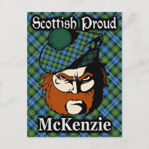 Postal Postcard del Clan Escocés McKenzie Tartan