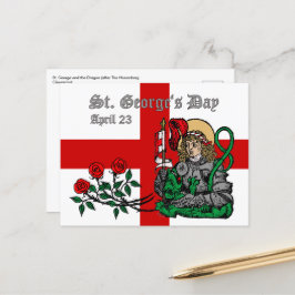 Postal Postcard del Día de San Jorge (Versión de Nurember