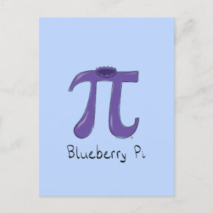 Postal Postcard del Día del Pi de Arándano Azul