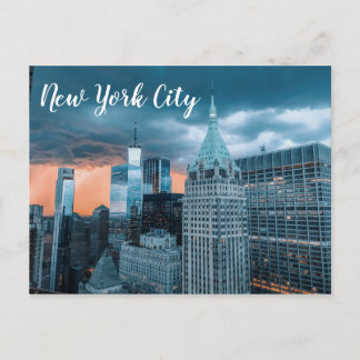 Postal Postcard del distrito financiero de NYC