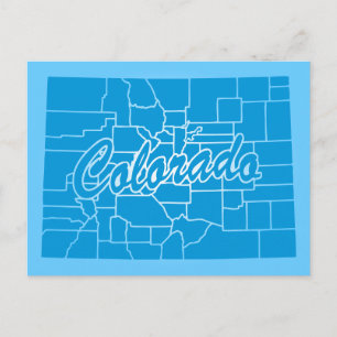 Postal Postcard del estado de Colorado