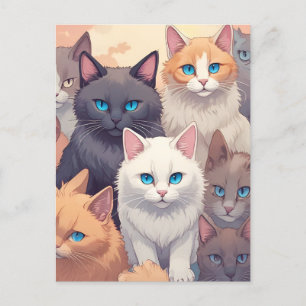 Postal Postcard del Fiesta del gato