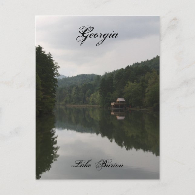 Postal Postcard del lago Burton (Anverso)