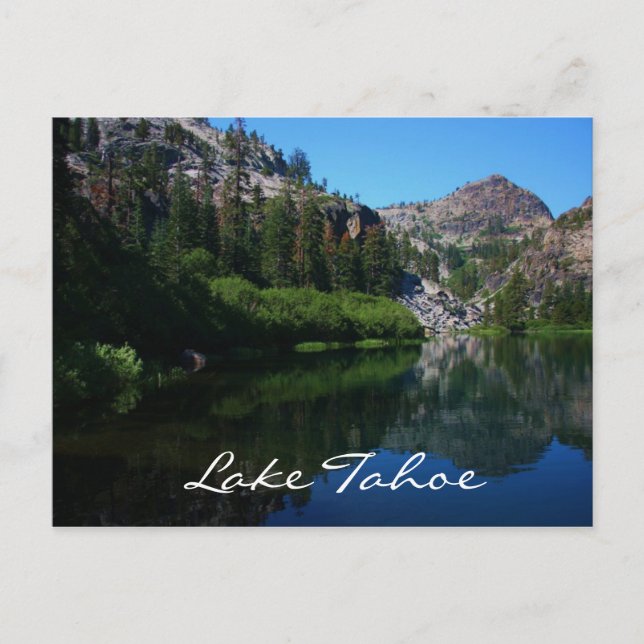 Postal Postcard del lago Eagle de Lake Tahoe California (Anverso)