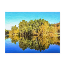 Postcard del lago Mallards Pike