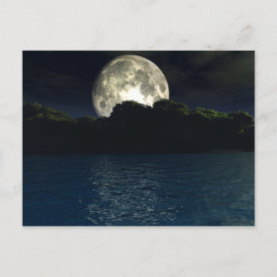 Postal Postcard del lago Moon