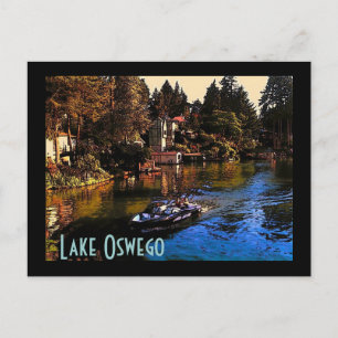 Postal Postcard del lago Oswego