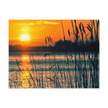 Postcard del lago Sunset