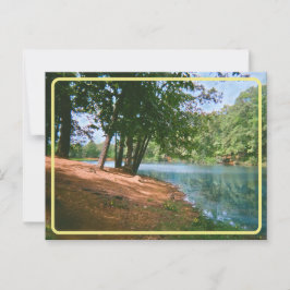 Postal Postcard del lago Vintage Springtime
