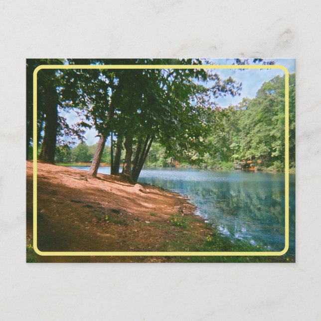 Postal Postcard del lago Vintage Springtime (Anverso)