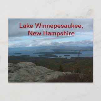 Postal Postcard del lago Winnepesaukee
