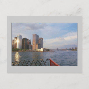 Postal Postcard del 'Lower Manhattan at Sunset'