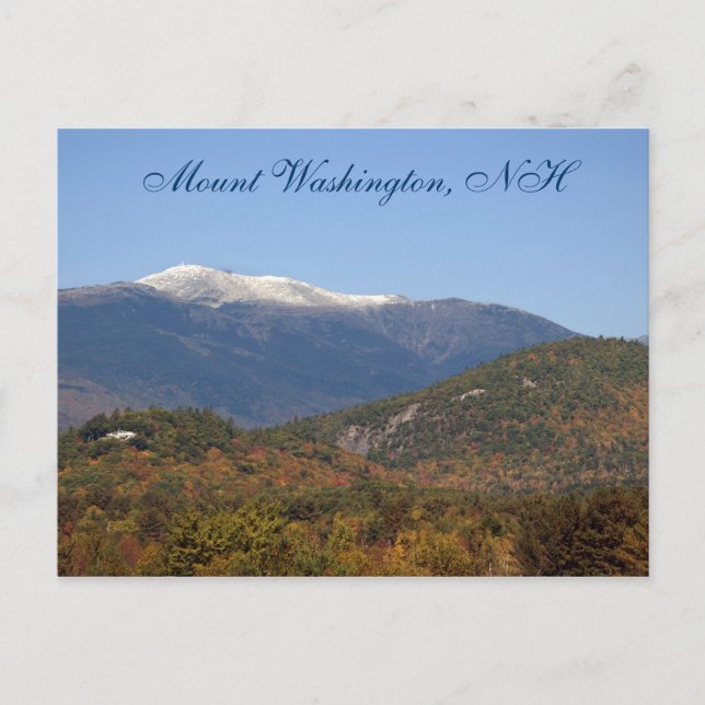 Postal Postcard del Monte Washington, NH (Anverso)
