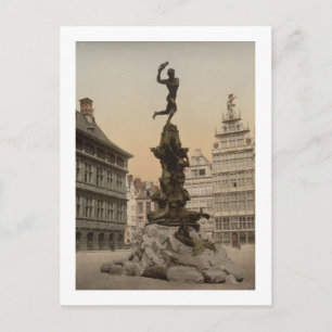 Postal Postcard del Monumento Brabo