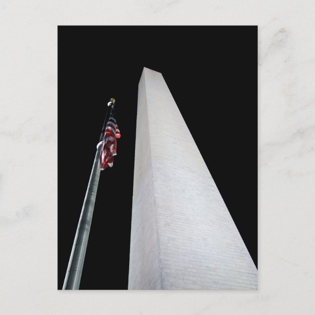 Postal Postcard del Monumento de Washington (Anverso)