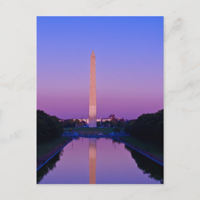 Postal Postcard del Monumento de Washington (Anverso)