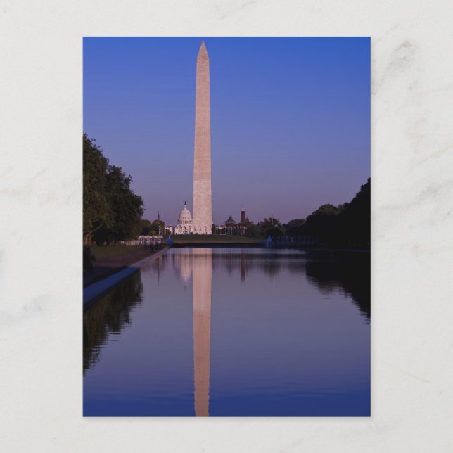 Postal Postcard del Monumento de Washington (Anverso)