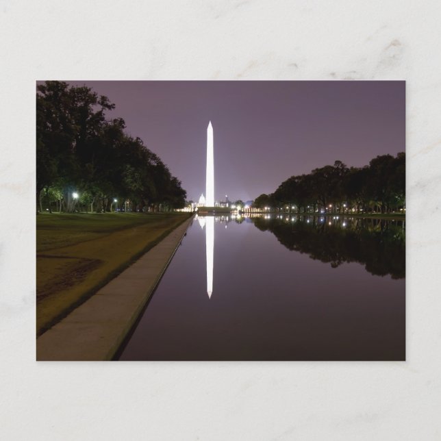 Postal Postcard del Monumento de Washington (Anverso)