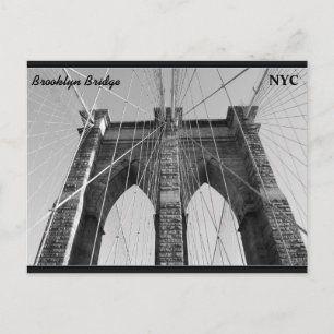 Postal Postcard del puente de Brooklyn NYC
