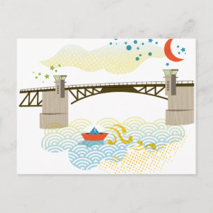 Postal Postcard del puente Morrison