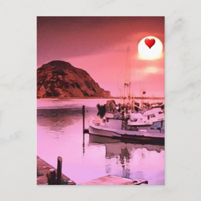 Postal Postcard del puerto Hues (Anverso)