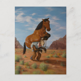 Postal Postcard del viajero duro