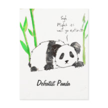 Postcard demócrata de Panda