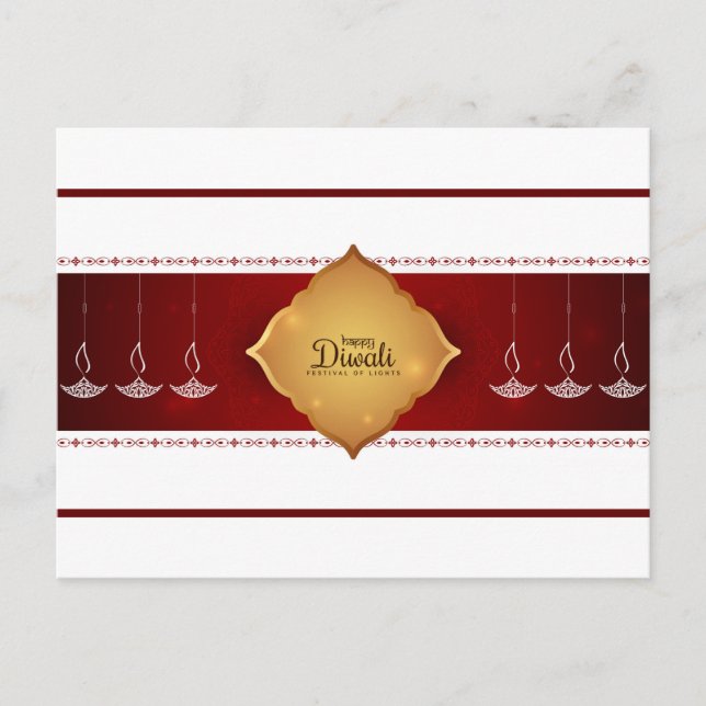Postal Postcard Diwali (Anverso)