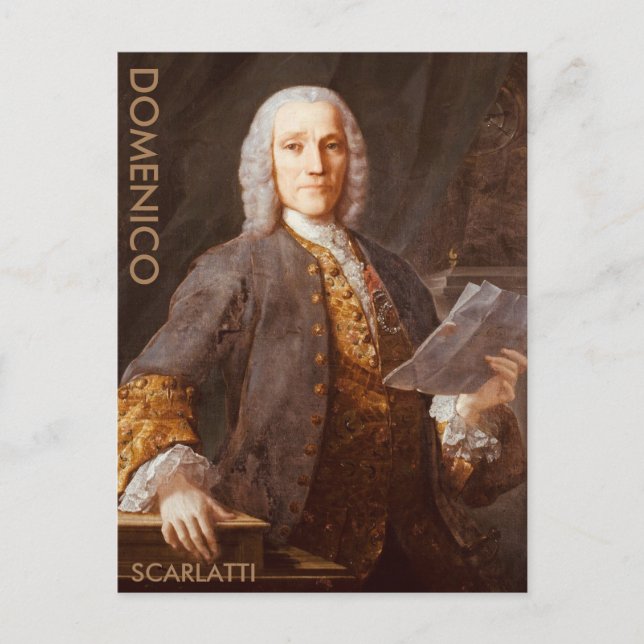 Postal Postcard Domenico Scarlatti (Anverso)