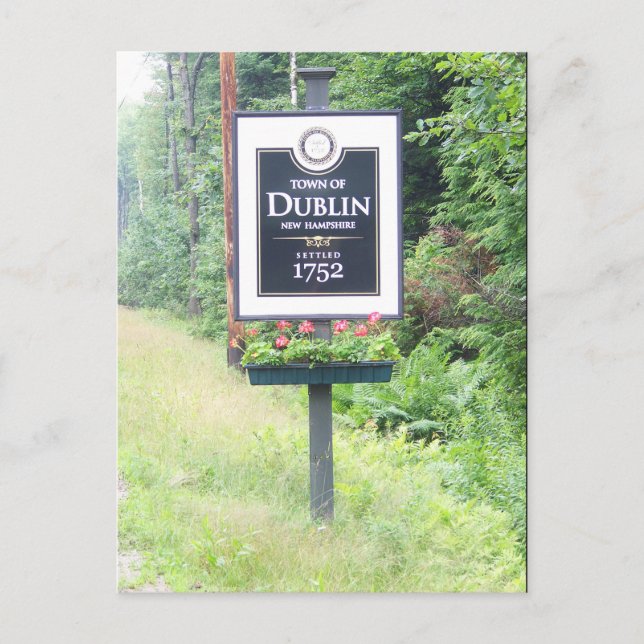 Postal Postcard Dublin, New Hampshire (Anverso)