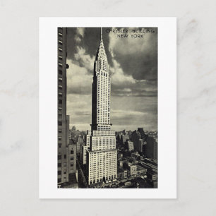 Postal Postcard, edificio Chrysler, Nueva York