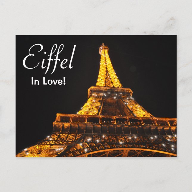 Postal Postcard Eiffel Love (Anverso)