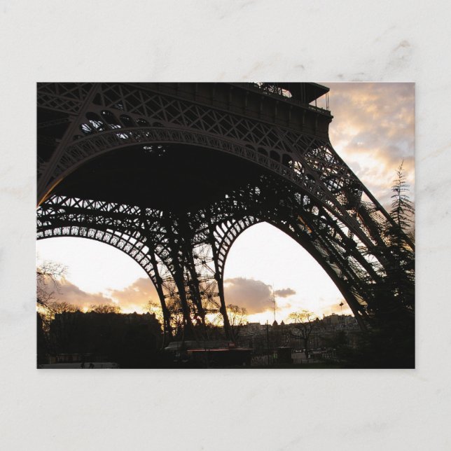 Postal Postcard Eiffelturm (Anverso)