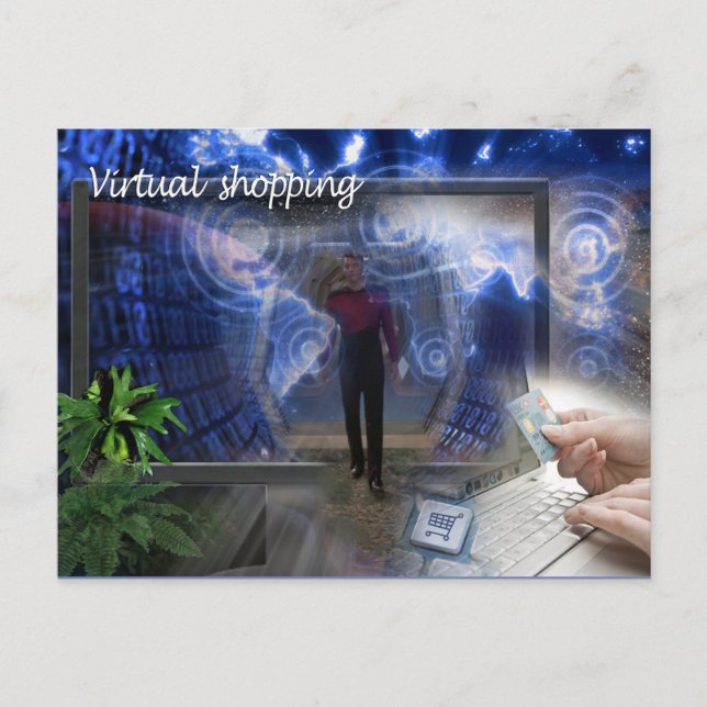 Postal Postcard el comprador virtual (Anverso)