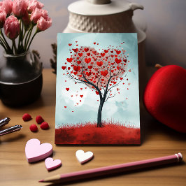 Postal Postcard el día de San Valentín - Mi amor crece