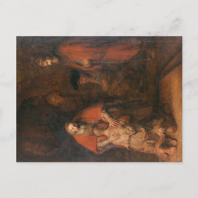 Postal Postcard El regreso del hijo pródigo Rembrandt (Anverso)