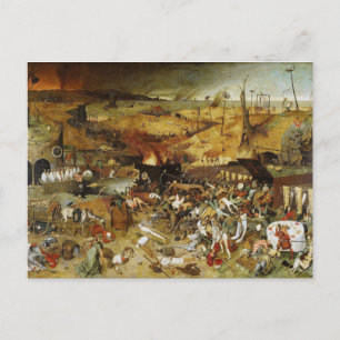 Postal Postcard El triunfo de la muerte Pieter Brueghel e