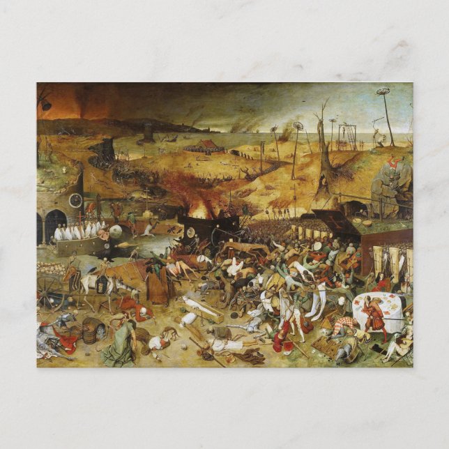 Postal Postcard El triunfo de la muerte Pieter Brueghel e (Anverso)