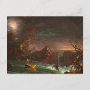 Postal Postcard El viaje de la vida, Manhood, Thomas Cole