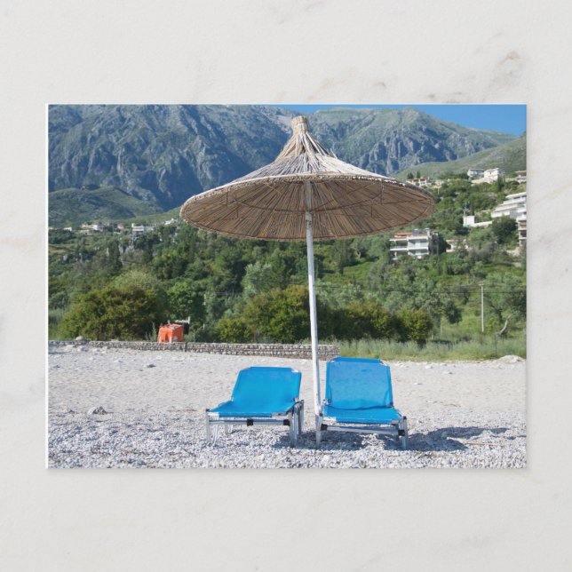 Postal PostCard - En la playa (Anverso)